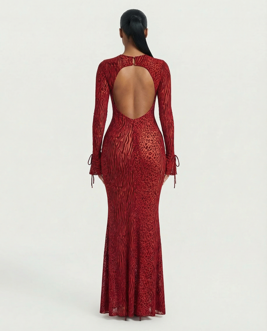 ShapeSnatch™ Long Sleeve Maxi Dress