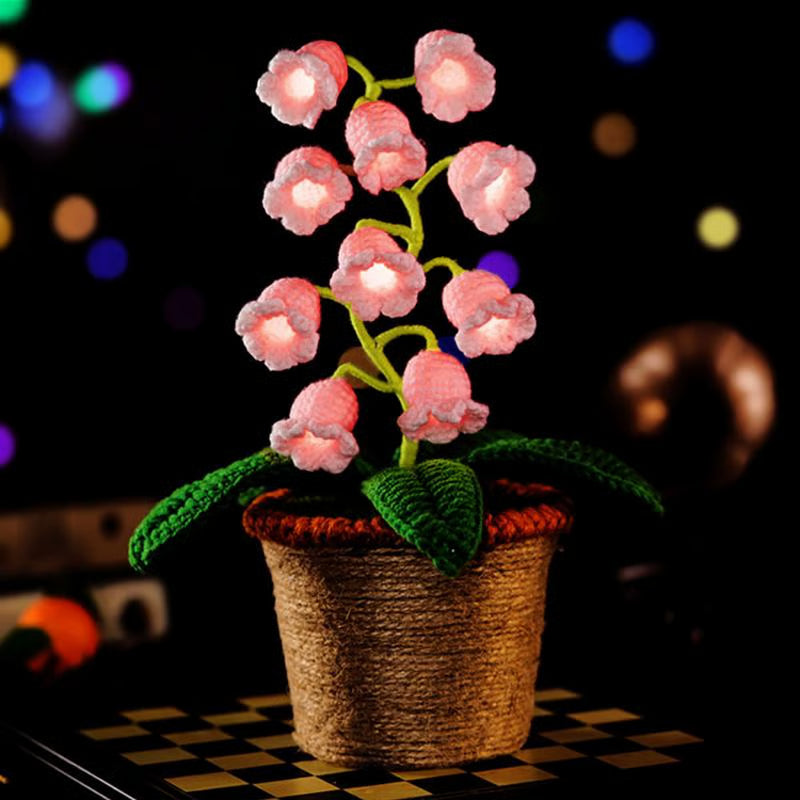 LumiBloom™ Floral Crochet Lamp