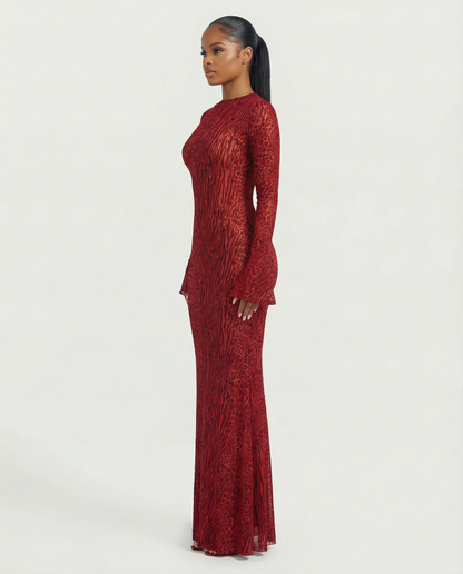 ShapeSnatch™ Long Sleeve Maxi Dress