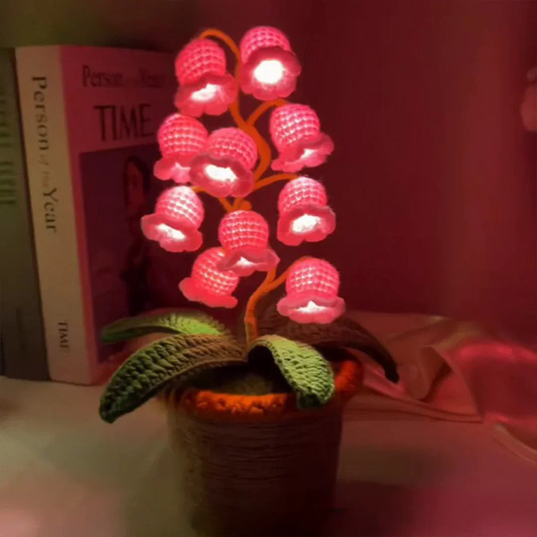 LumiBloom™ Floral Crochet Lamp