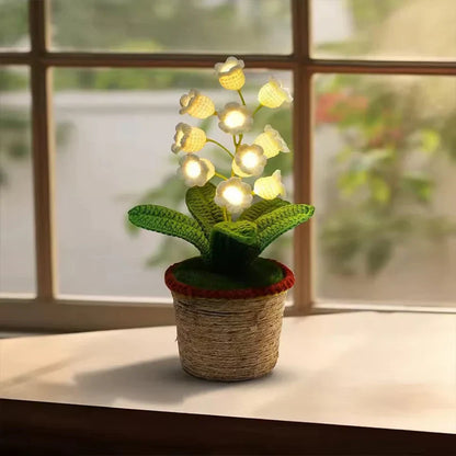 LumiBloom™ Floral Crochet Lamp