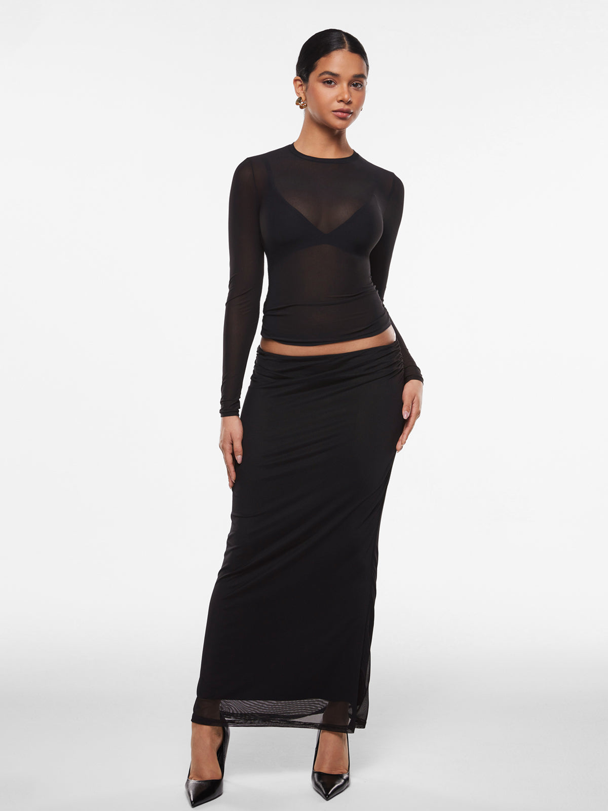 SheerLuxe™ Mesh Top
