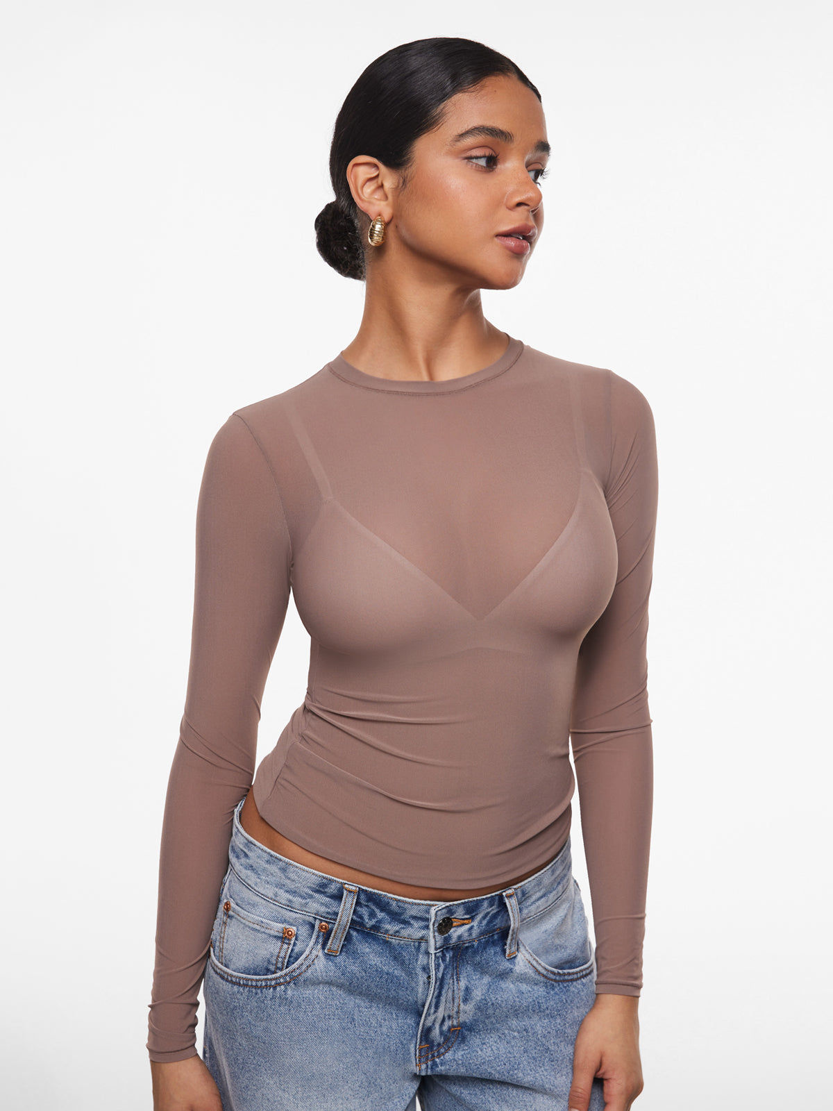 SheerLuxe™ Mesh Top