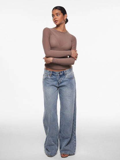 SheerLuxe™ Mesh Top